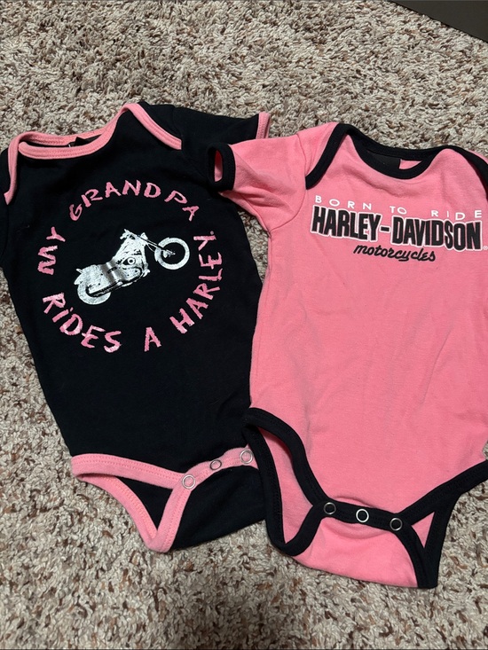 Harley-Davidson Other - Harley Davidson girls onesies (2)